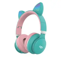 AUDIO PRO - Audifono Bluetooth Cat Headband Con Luz Led Tur