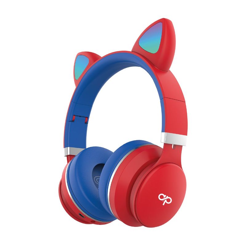 AUDIOPRO - Audifono Bluetooth Cat Headband Con Luz Led Red