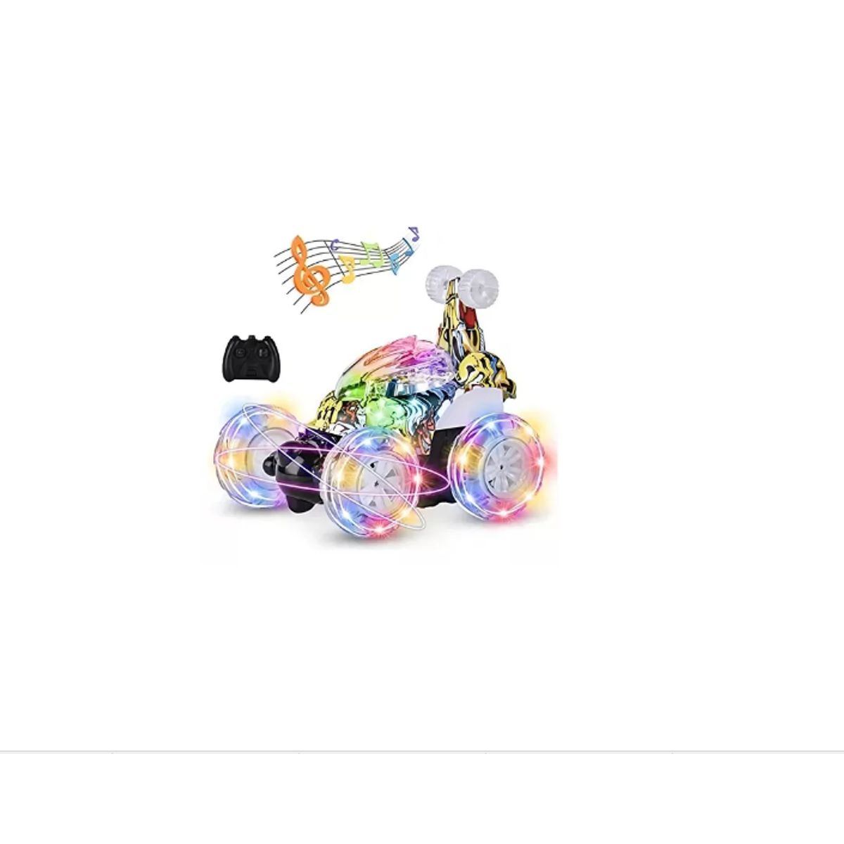 GENERICO - Auto Loco A Control Remoto Luces Sonido 360°