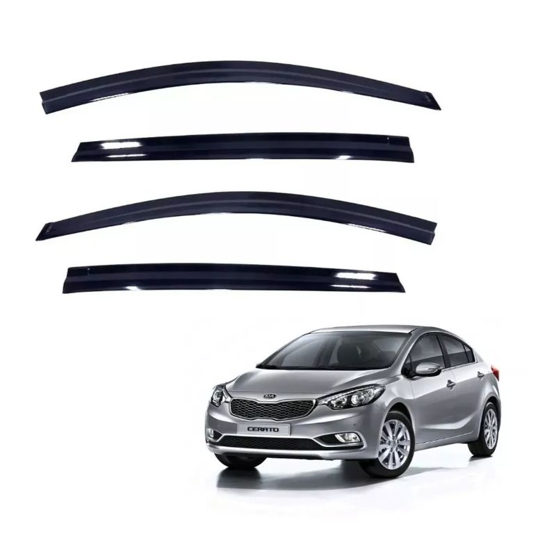 GENERICO - Kit Aletas Bota Aguas Kia Cerato 2014 - 2018