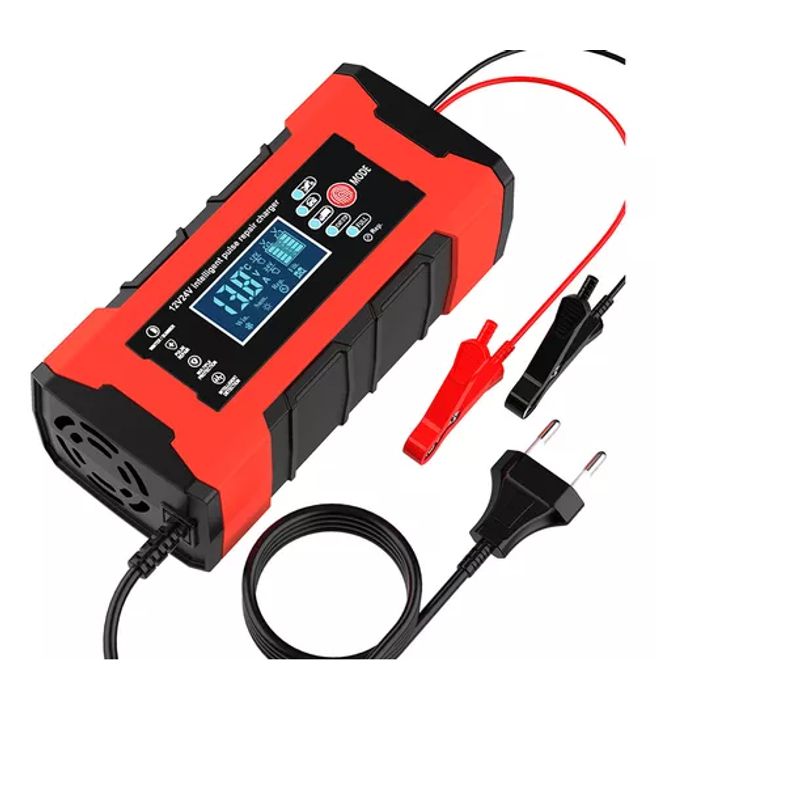 GENERICO - Cargador Batería Automóvil Moto 12v 24v 155w Carga Rápida