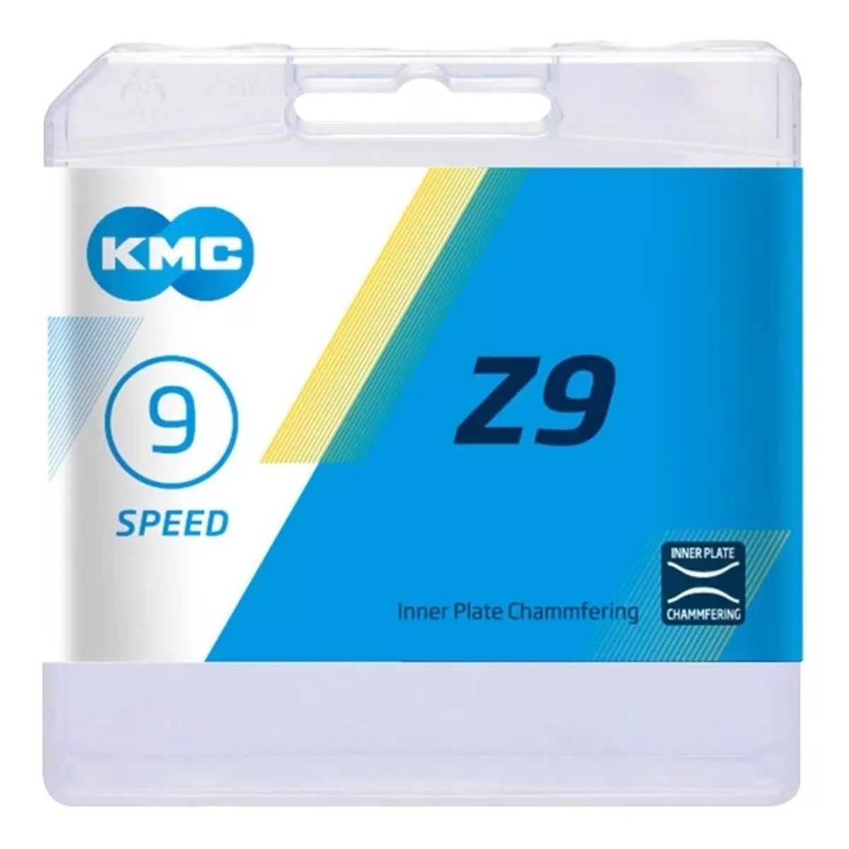 GENERICO - Cadena Bici Mtb Ruta Kmc Z9 116 Eslavo 9v 18v 27v Con Cierre