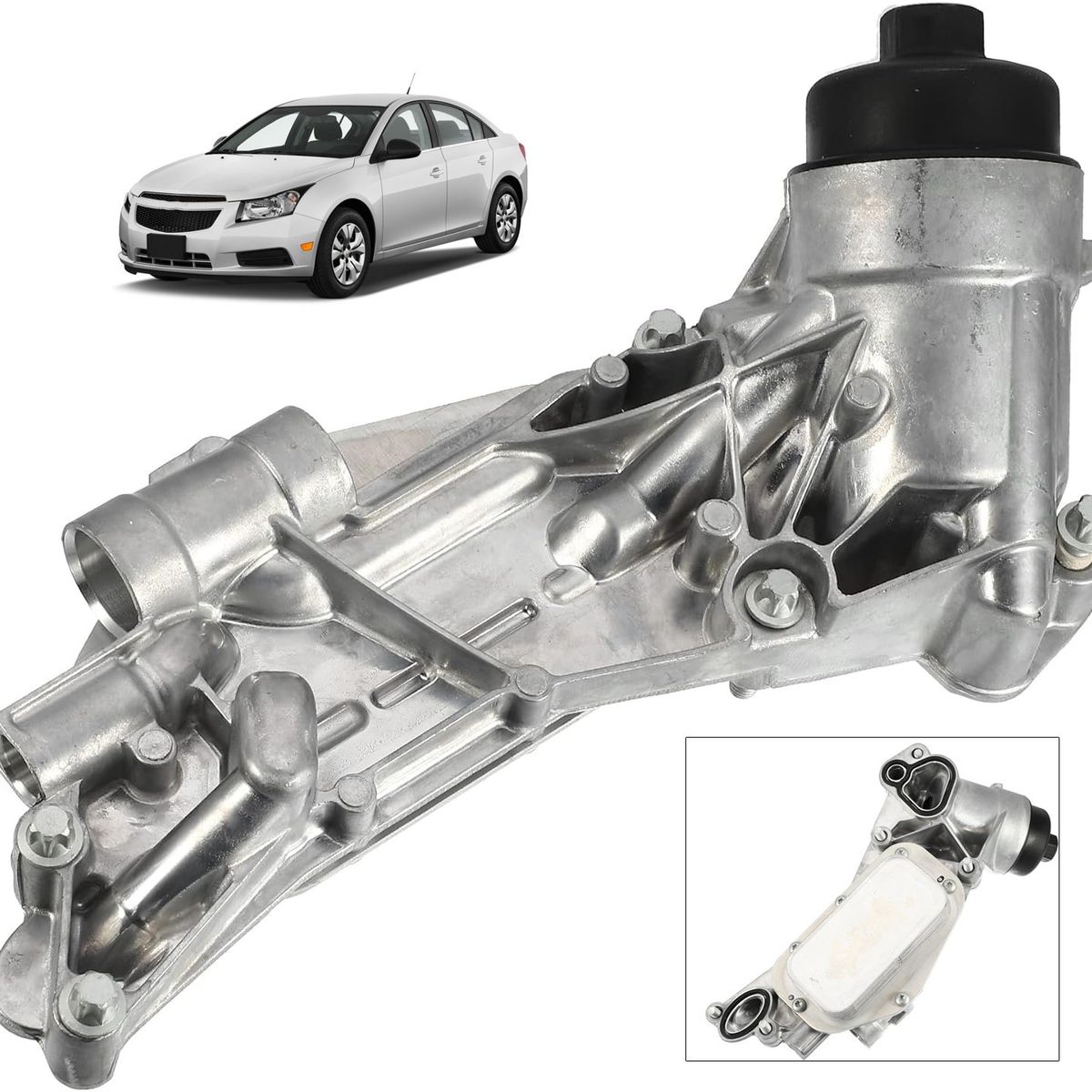 KUANGYE - Enfriador Aceite Completo Para Chevrolet Cruze 1.8 2010-2017