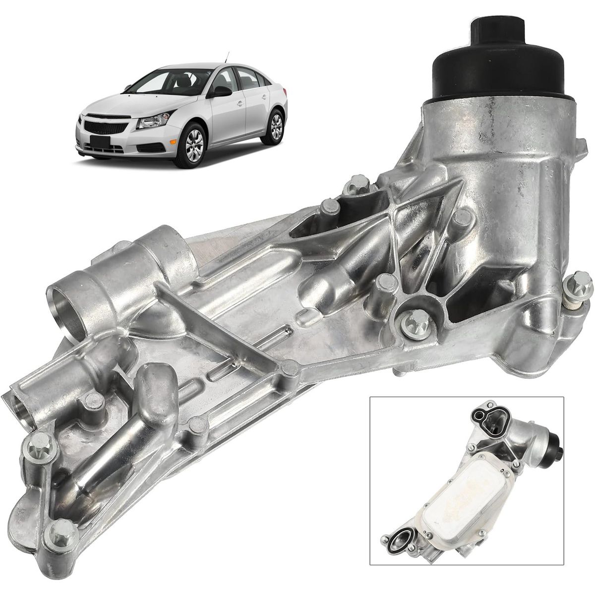 KUANGYE - Enfriador Aceite Completo Para Chevrolet Cruze 1.8 2010-2017