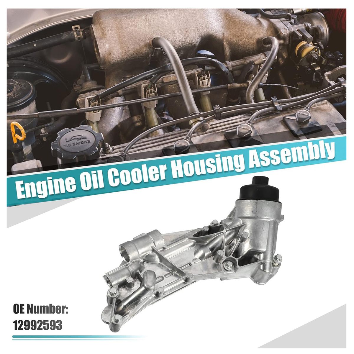 KUANGYE - Enfriador Aceite Completo Para Chevrolet Cruze 1.8 2010-2017