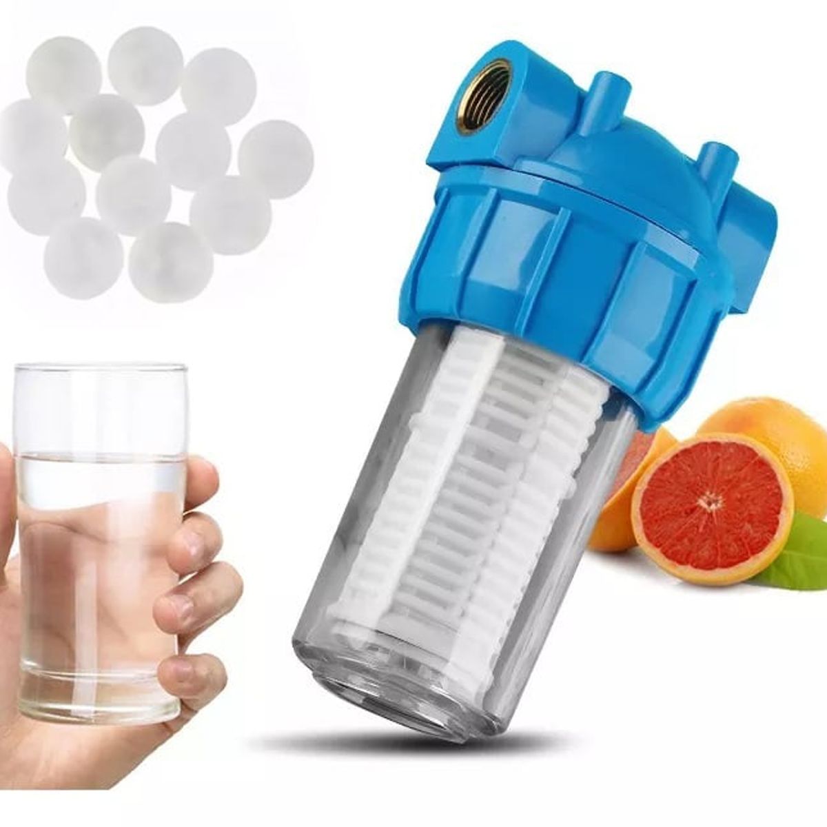 KUANGYE - Filtro Antisarro 2 Etapas Para Calefon, Calderas Y Termos