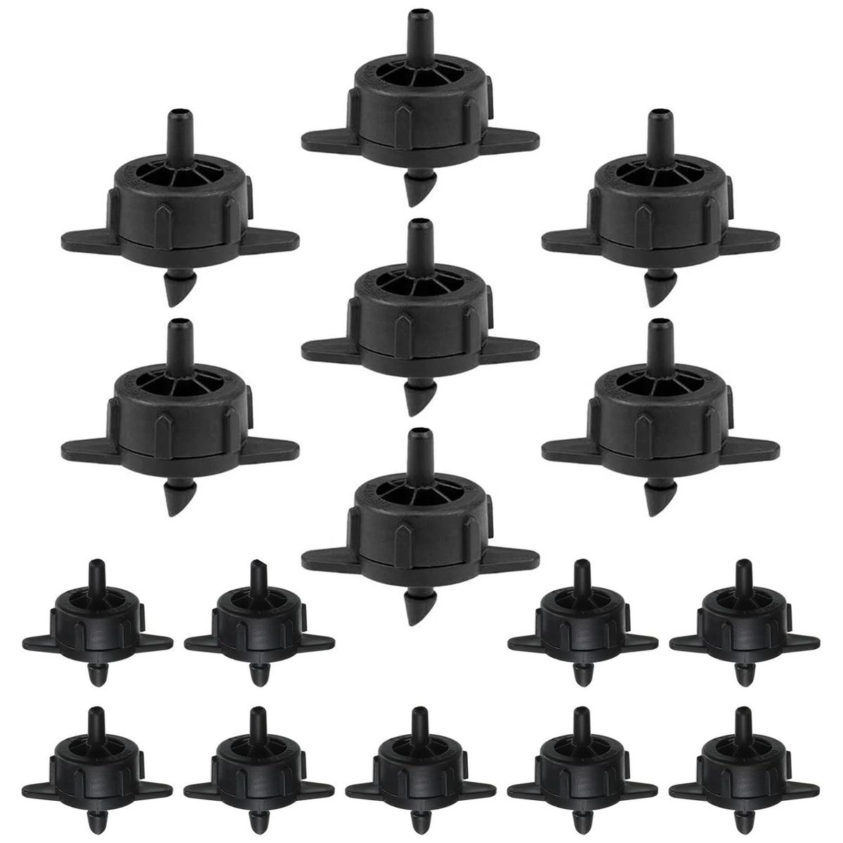 KUANGYE - Pack 100 Goteros Riego Autocompensado De 4 Litros Hora