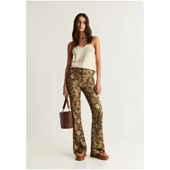 SCALPERS - Pantalón Fluido Print Green