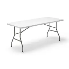 GENERICO - Mesa Plegable 180x74x74cm Blanca