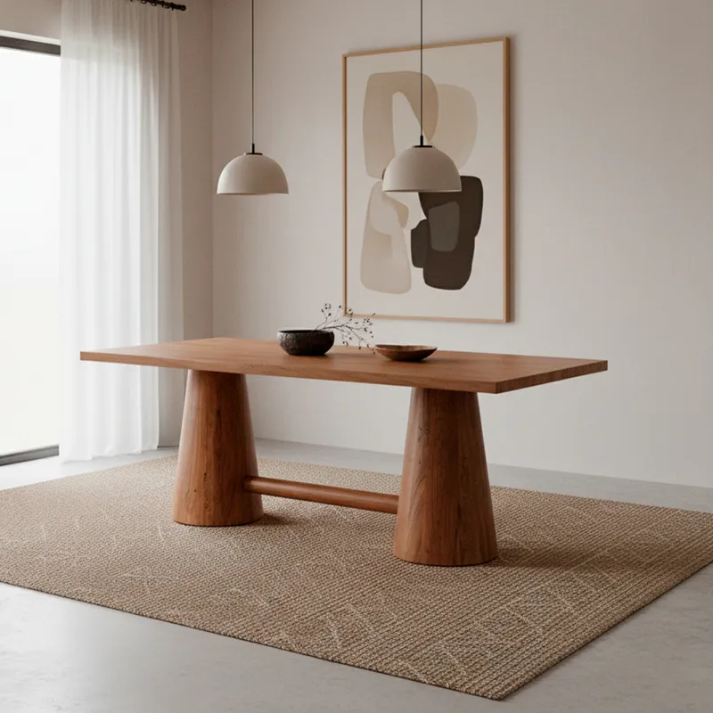 MILK - Mesa Comedor Prato Vintage Natural