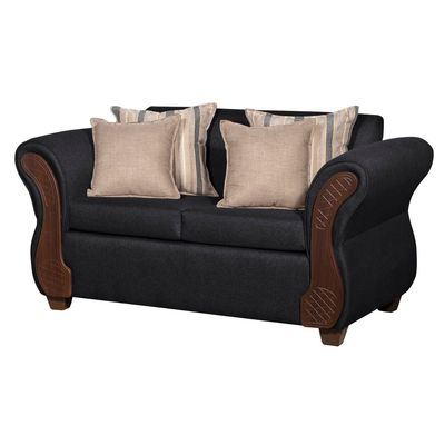 Imagen 2 del producto SOFA 2 CUERPOS MARSELLA NEGRO