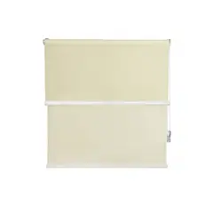 GUIZA - Cortina Roller Blackout 2 Paño 100x240 Doble Con Visillo Sin Cenefa