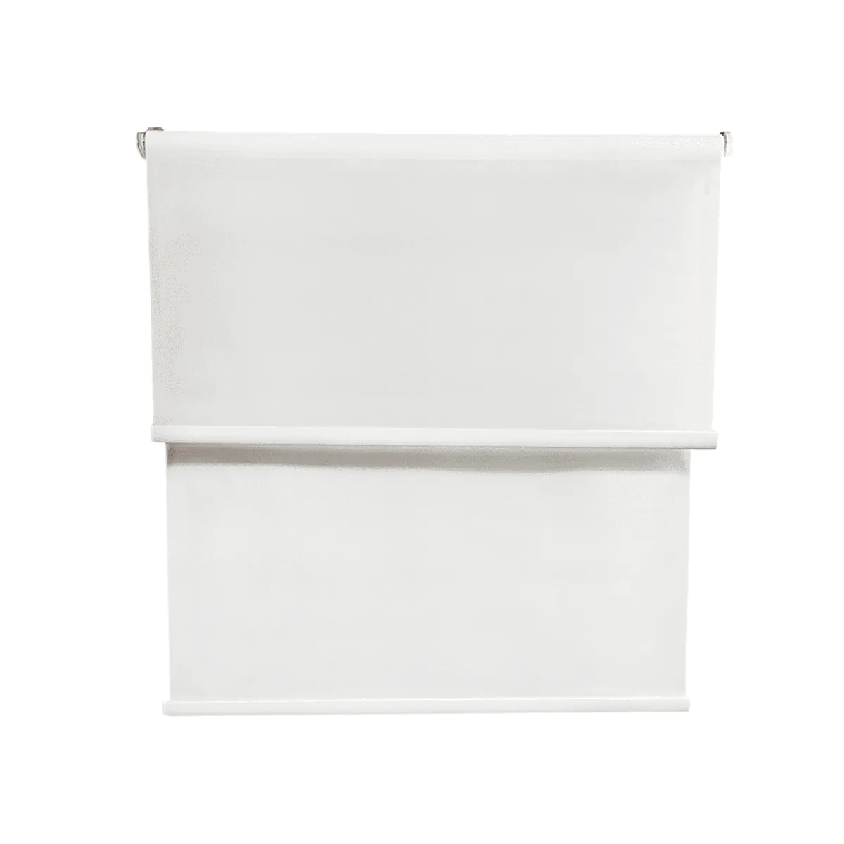 GUIZA - Cortina Roller Blackout 2 Paño 120x240 Doble Con Visillo Sin Cenefa