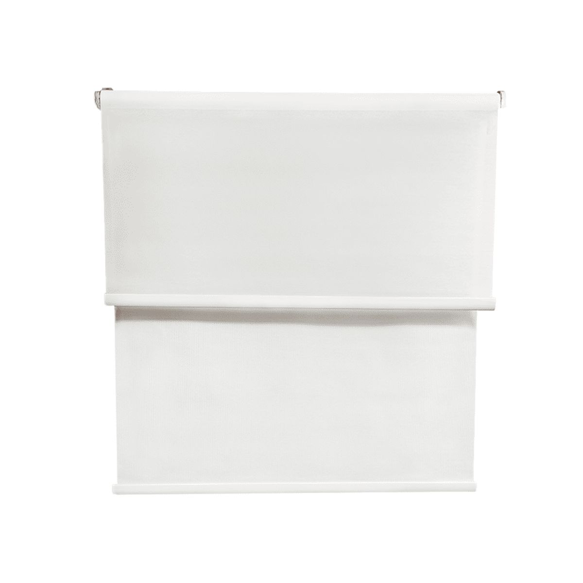 GUIZA - Cortina Roller Blackout 2 Paño 140x240 Doble Con Visillo Sin Cenefa