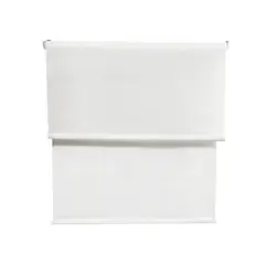GUIZA - Cortina Roller Blackout 2 Paño 180x240 Doble Con Visillo Sin Cenefa