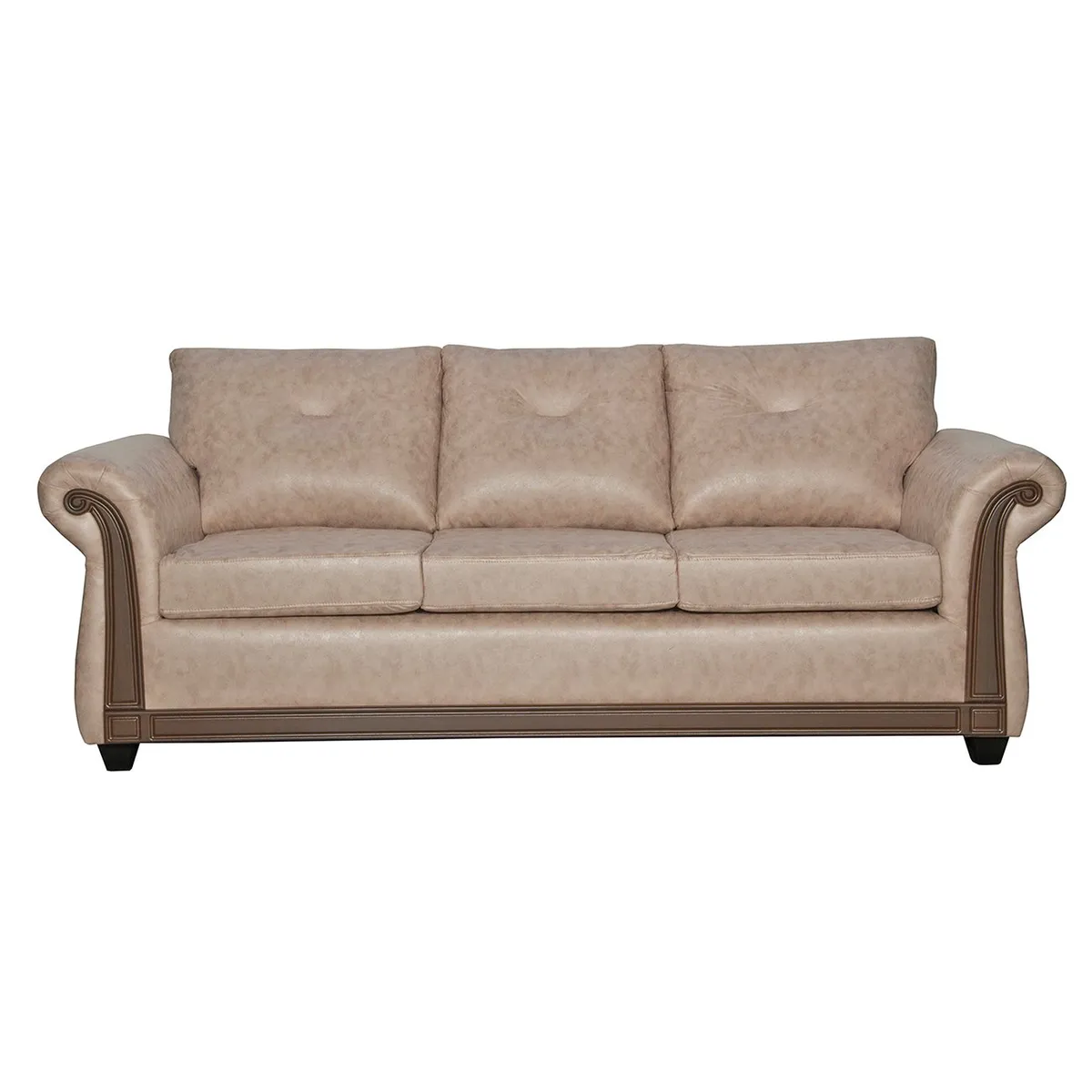 BLACK FACTORY - Sofá 3 Cuerpos Bristol Beige