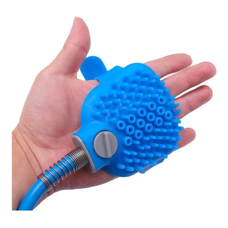 GENERICO - Manguera Con Cepillo Masajeador Para Baño De Mascotas