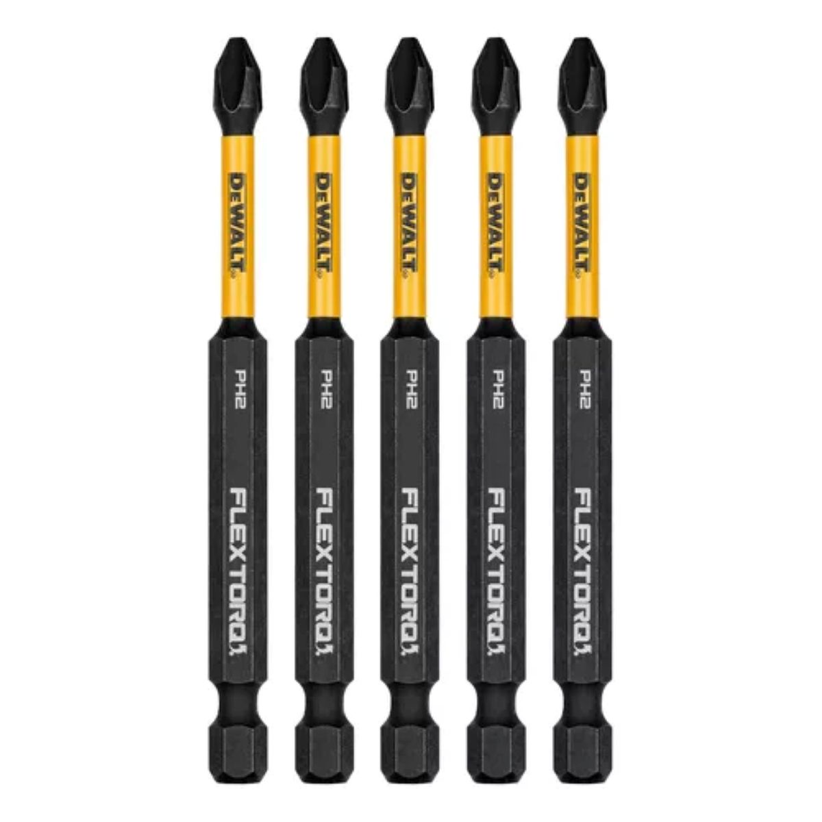 DEWALT - Set 5 Puntas Phillips#2 3-1/2 FlexTorq Dewalt DWAF3PH2IR5