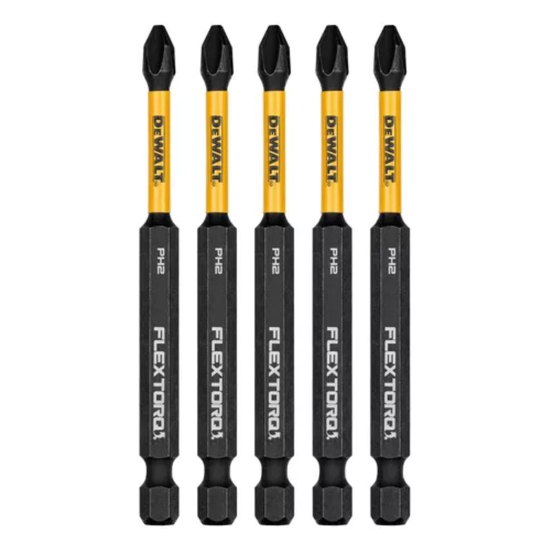 DEWALT - Set 5 Puntas Phillips#2 3-1/2 FlexTorq Dewalt DWAF3PH2IR5