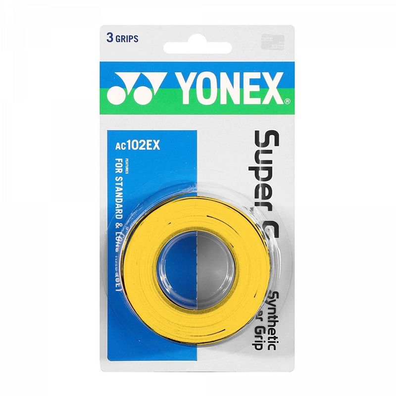 YONEX - OVERGRIP YONEX SUPER GRAP AMARILLO X3