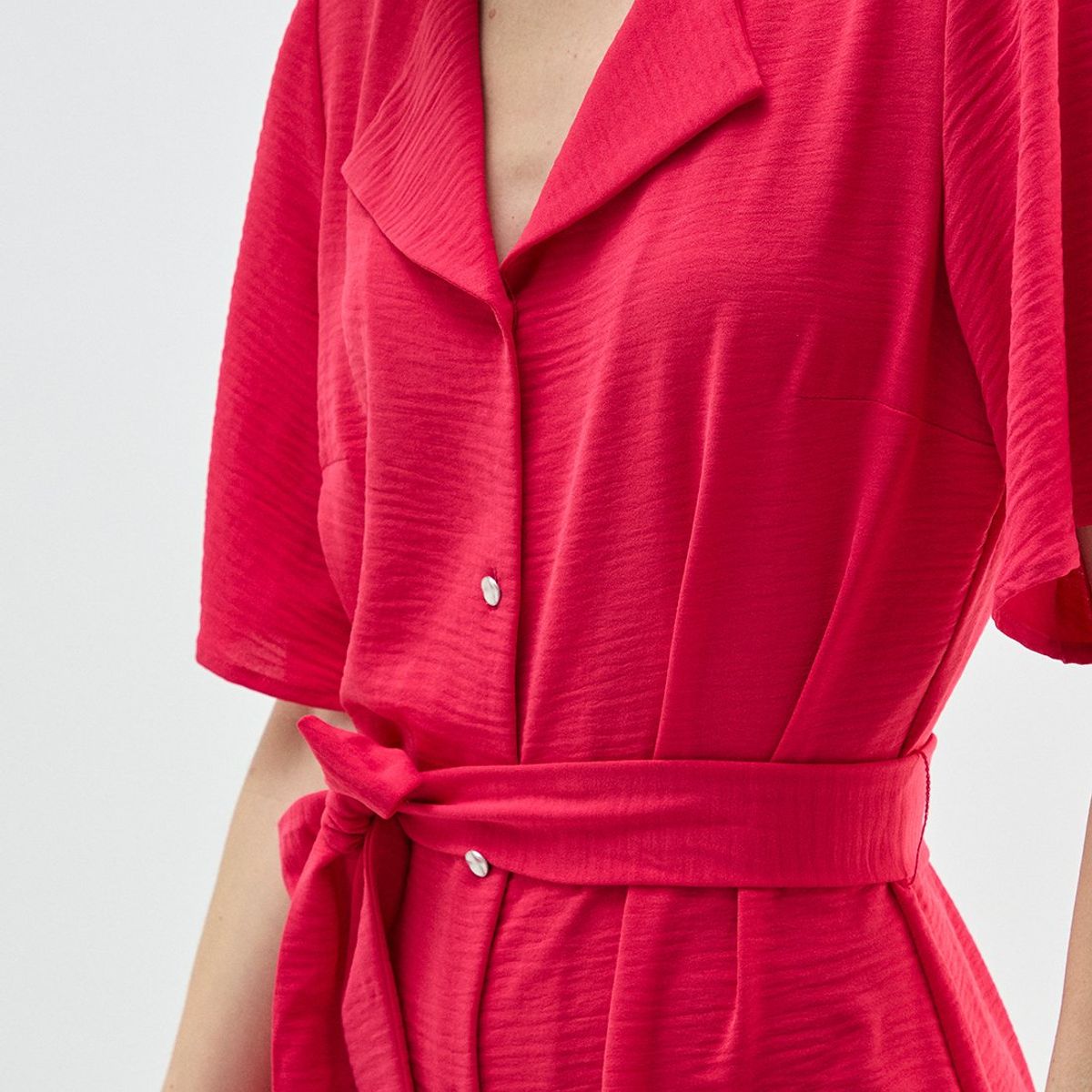 MA GRIFFE - Vestido Largo Fucsia Mujer Magriffe