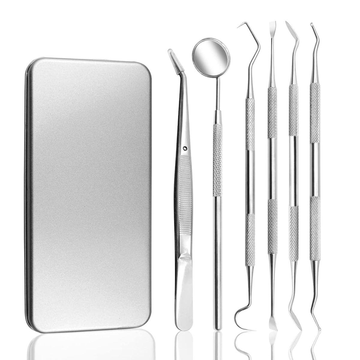 KUANGYE - Set De Implementos Higiene Dental de acero inoxidable