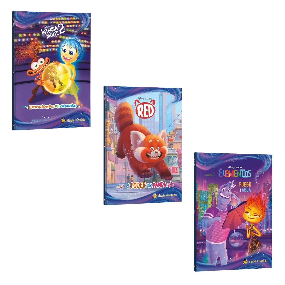 EDITORIAL GUADAL - Pack Libros Películas Disney-Intensamente 2,Red,Elemental