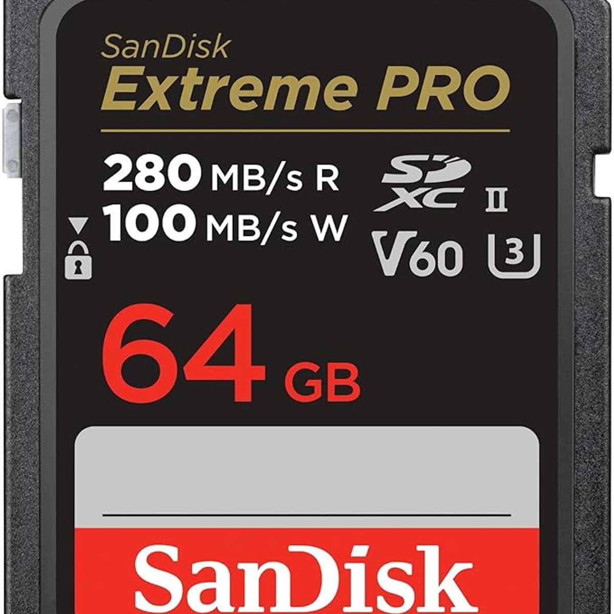 SANDISK - Memoria Sd Sandisk Extreme Pro 64gb 280mbs Uhs-ii V60 6k
