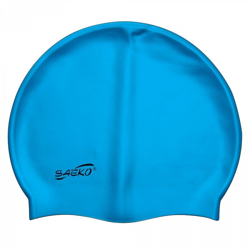 SAEKO - GORRA NATACION SILICONA SAEKO AZUL