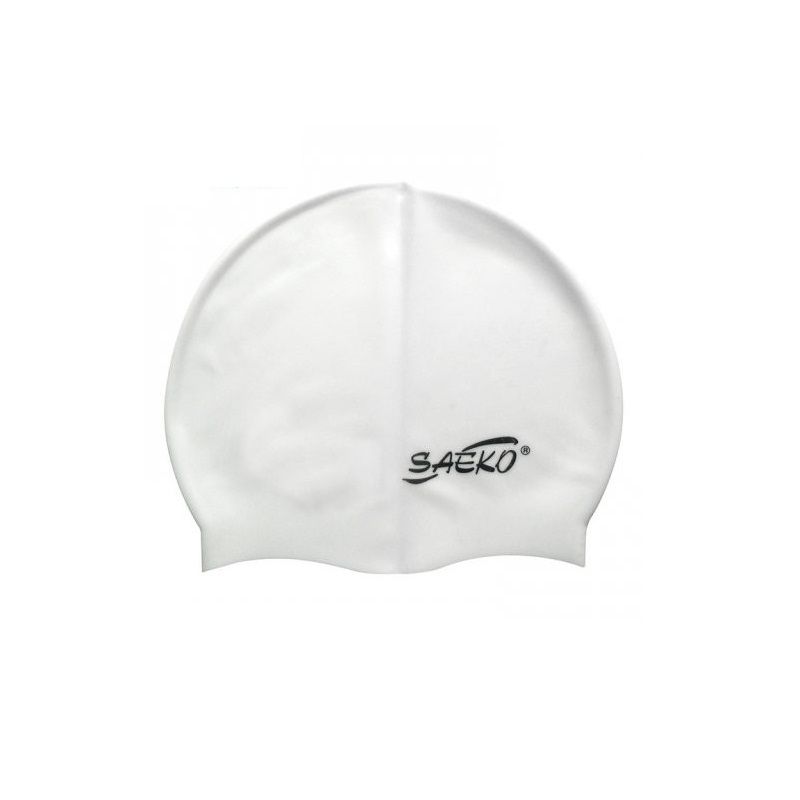 SAEKO - GORRA NATACION SILICONA SAEKO BLANCA