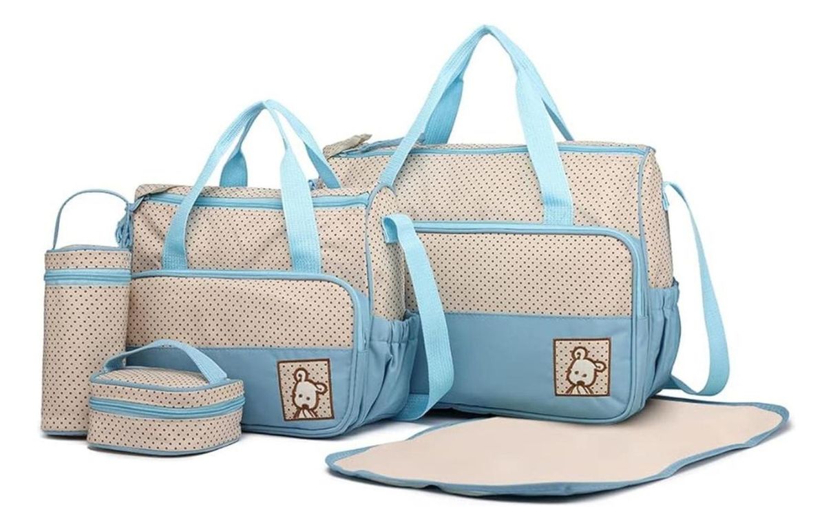 Bolso Maternal Cuidado Infantil Bebes PPM Azul