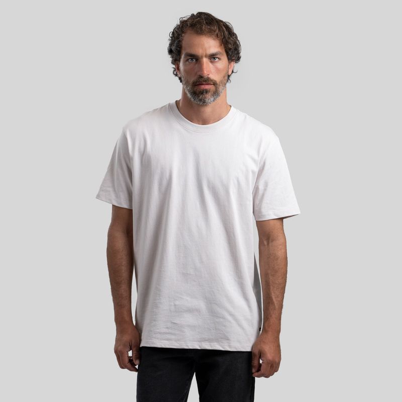 TRAUKO - Polera Hombre Algodón Blanca Trauko Original White