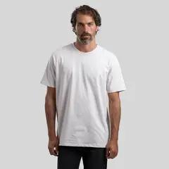TRAUKO - Polera Hombre Algodón Blanca Original White