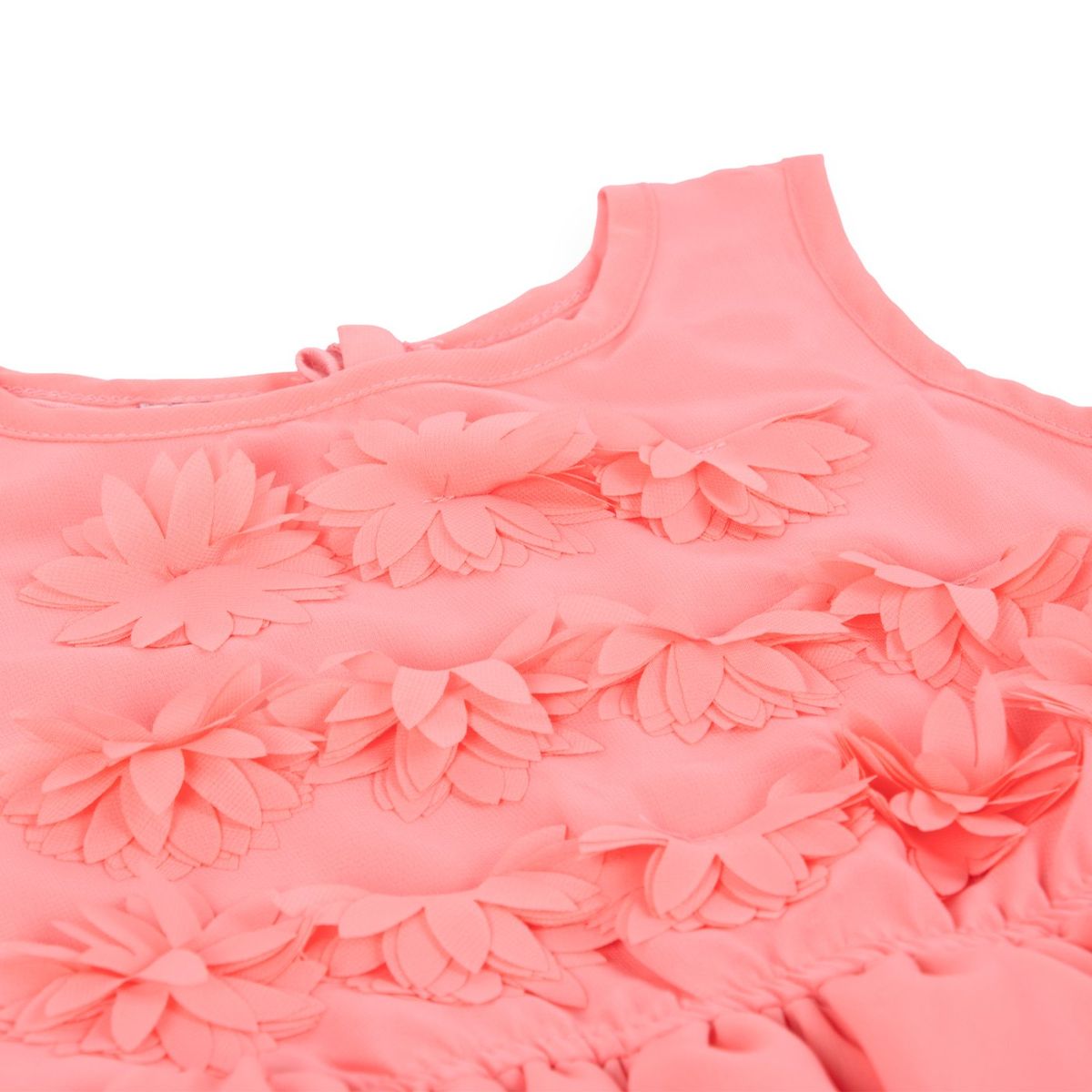 PILLIN - Vestido Niña - Coral