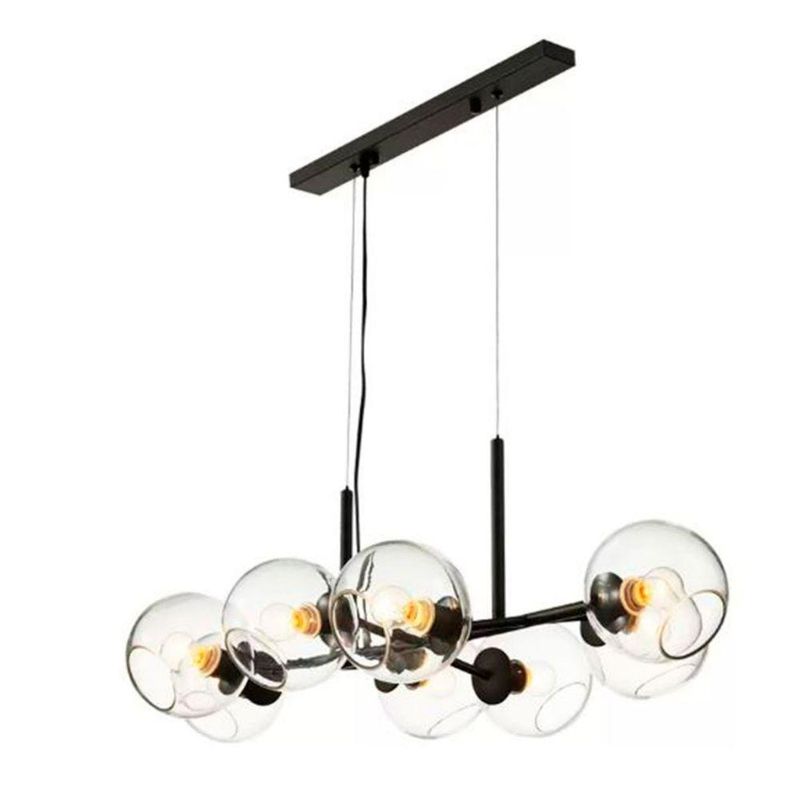 BOSCO - LAMPARA COLGANTE MAGNUS NEGRO CRISTAL TRANSPARENTE - Negro