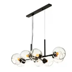 BOSCO - LAMPARA COLGANTE MAGNUS NEGRO CRISTAL TRANSPARENTE - Negro