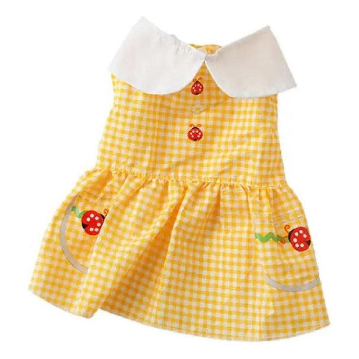 GENERICO - Ropa Vestido Para Perros Pequeños Tipo Yorkie o Dachshund - Amarillo - S