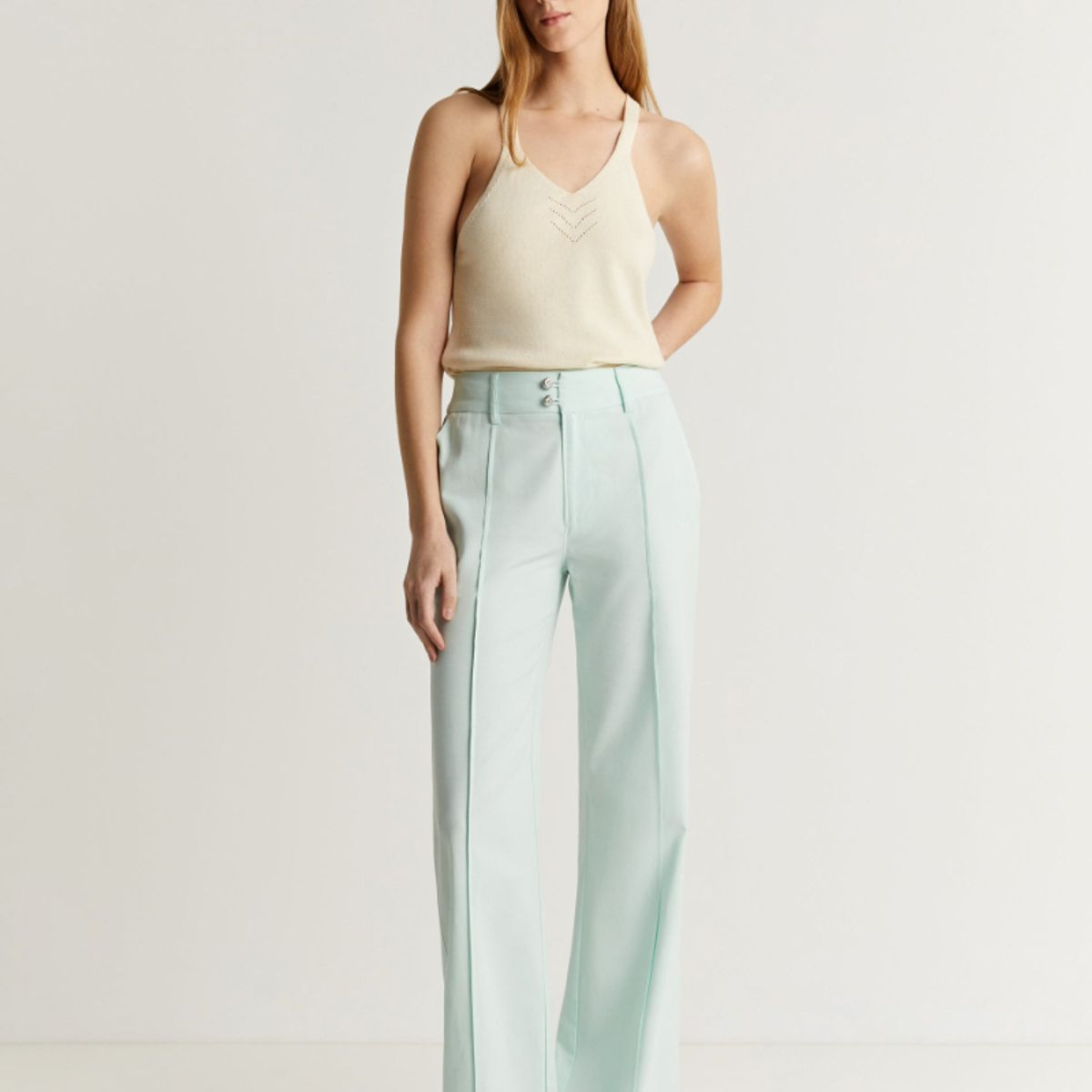 SCALPERS - Pantalón Wide Leg Botones Water