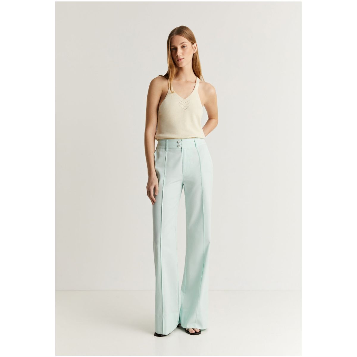 SCALPERS - Pantalón Wide Leg Botones Water