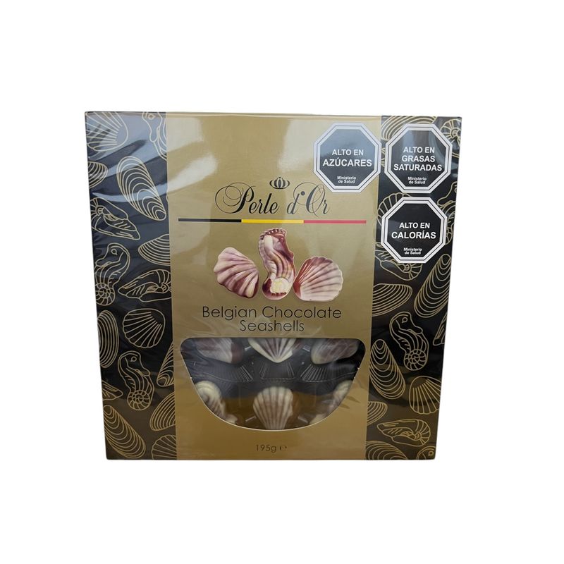 GENERICO - Bombones De Chocolates Belgian Seashells Perle dOr 195G