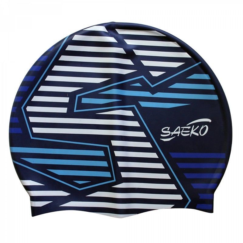 SAEKO - GORRA NATACION SILICONA SAEKO CSP8 STRAIGHT AZUL