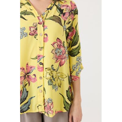 Imagen 2 del producto Blusa amarilla estampada 1455