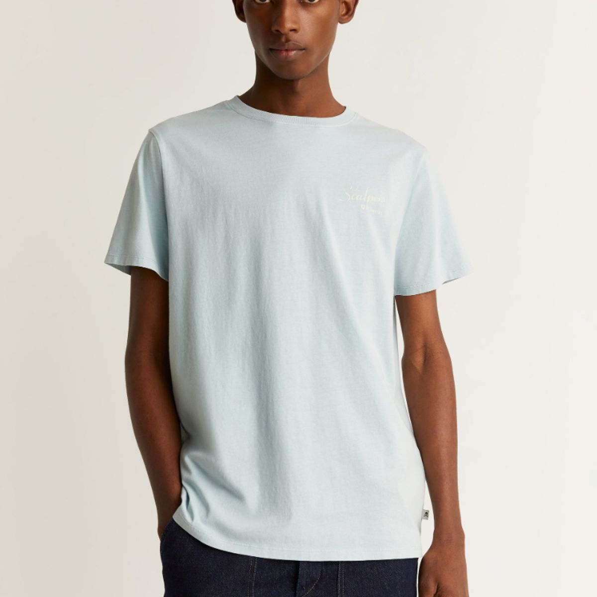 SCALPERS - Polera Efecto Lavado Print Light Water