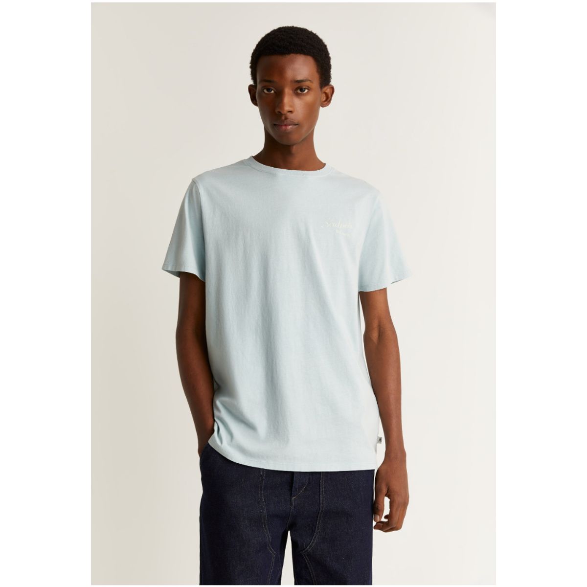 SCALPERS - Polera Efecto Lavado Print Light Water