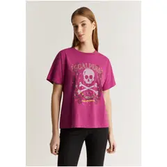 SCALPERS - Polera Print Festival Burgundy