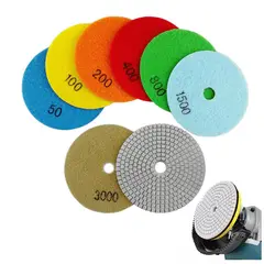 KUANGYE - Pack 7 Disco Almohadillas Lijado Pulido Recina Marmol Cuarzo