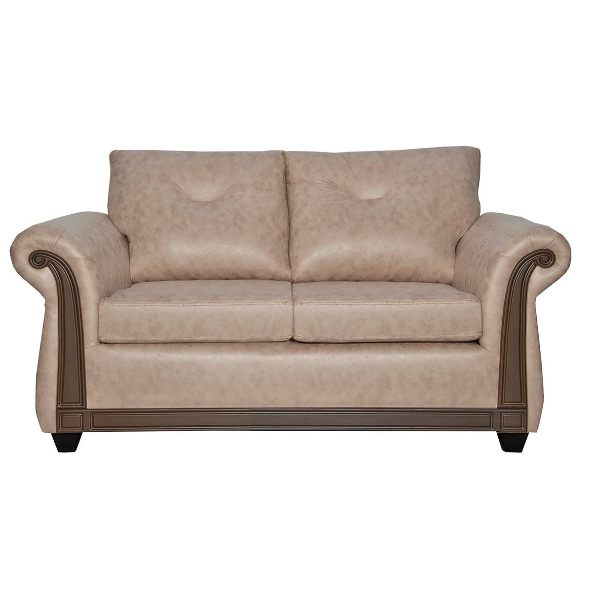 BLACK FACTORY - Sofá 2 Cuerpos Bristol Beige