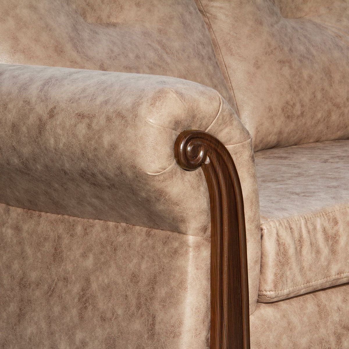BLACK FACTORY - Sofá 2 Cuerpos Bristol Beige