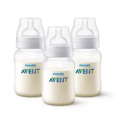 AVENT - Set de 3 mamadera anti-colic 260ML libre de BPA