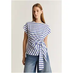 SCALPERS - Polera Rayas Nudo Blue Stripes